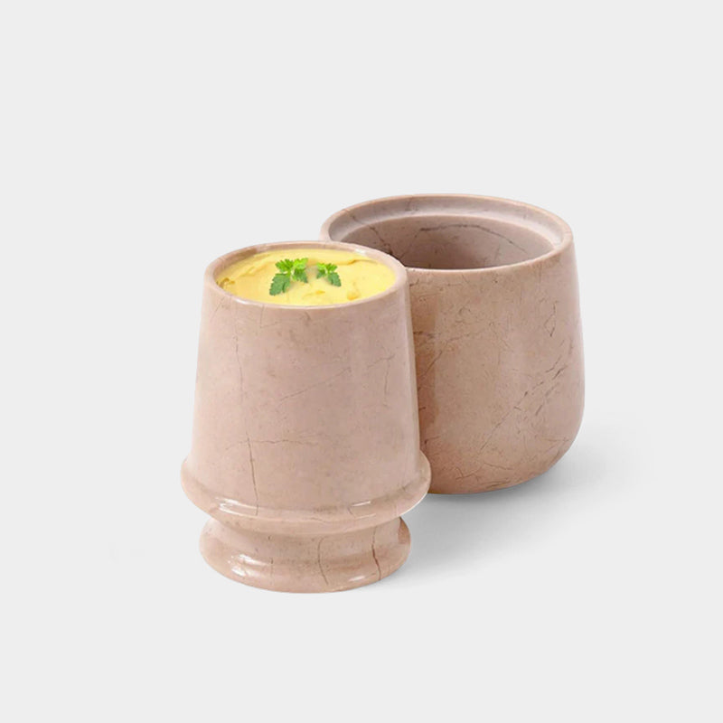 Marble Butter Keeper With Lid