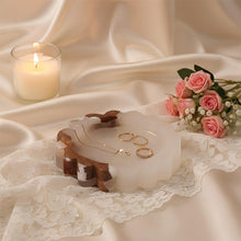 Load image into Gallery viewer, Round Jewellery Tray - Cloud Design
