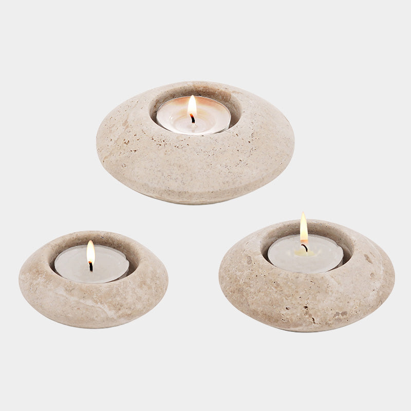 Marble Tea Light Candle Holder Set of 3