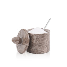 Load image into Gallery viewer, Marble Single Salt Cellar With Spoon
