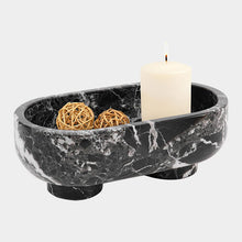 Load image into Gallery viewer, Marble Oval Bowl With Stand
