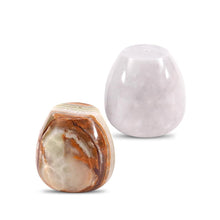 Load image into Gallery viewer, Salt and Pepper Egg Shape Set Of 2
