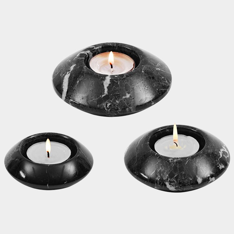 Marble Tea Light Candle Holder Set of 3