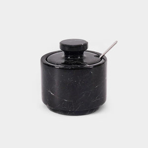 Marble Single Salt Cellar With Spoon