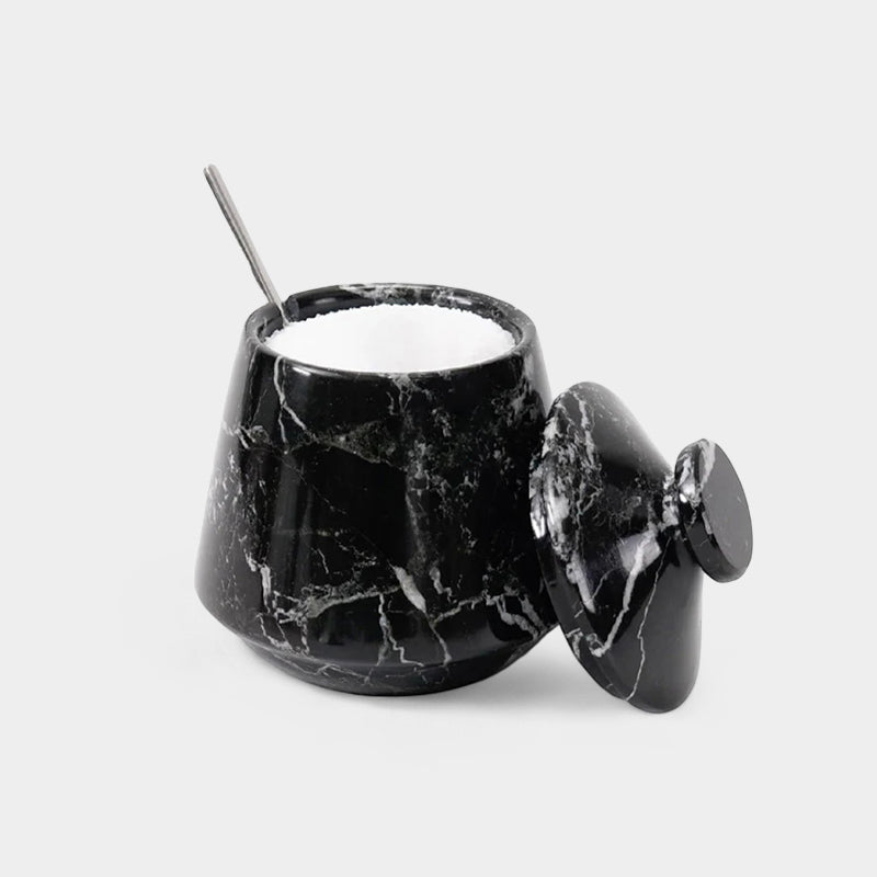 Marble Big Tumbler Salt Cellar