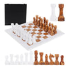 Marble 38cm Chess Set With Storage Box - White & Red