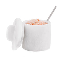 Load image into Gallery viewer, Marble Single Salt Cellar With Spoon
