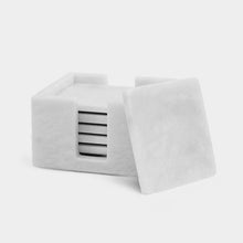 Load image into Gallery viewer, Marble Square Coasters Set
