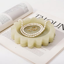 Load image into Gallery viewer, Round Jewellery Tray - Cloud Design
