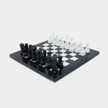 Load image into Gallery viewer, Marble 25cm Chess Set Black &amp; White
