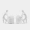 Set Of 2 Man Pushing Stone Bookends