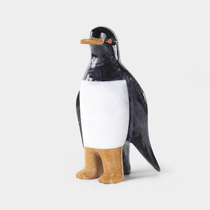 20cm Black & White Penguin Sculpture