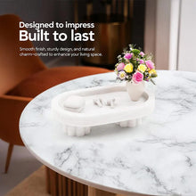 Load image into Gallery viewer, Marble Oval Tray with Stand
