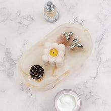 Load image into Gallery viewer, Marble Oval Tray with Stand
