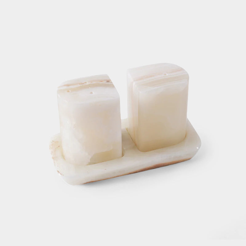 Salt and Pepper With Tray