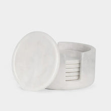 Load image into Gallery viewer, Marble Coaster Set with Holder

