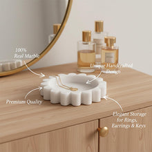 Load image into Gallery viewer, Round Jewellery Tray - Cloud Design
