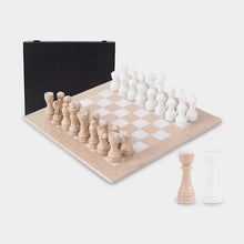 Load image into Gallery viewer, 38cm Chess Set With Storage Box - Verona &amp; White
