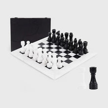 Load image into Gallery viewer, 38cm Chess Set With Storage Box - White &amp; Black
