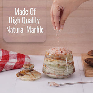 Marble Big Tumbler Salt Cellar