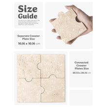 Load image into Gallery viewer, Marble Puzzle Coaster Set of 4

