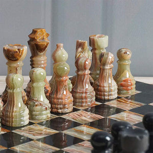 Chess Figures - Black & Green