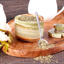 Load image into Gallery viewer, Marble Single Salt Cellar With Spoon

