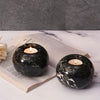 Set Of 2 Tealight Candle Holder Black