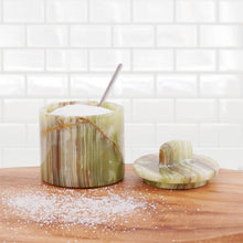 Load image into Gallery viewer, Marble Single Salt Cellar With Spoon
