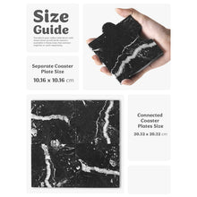 Load image into Gallery viewer, Marble Puzzle Coaster Set of 4
