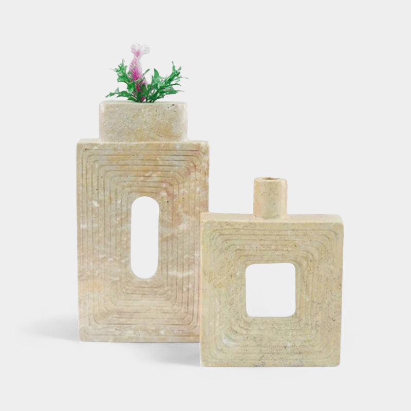 Stepped Geometric Vase