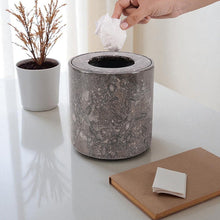 Load image into Gallery viewer, Round Trash Can With Cap
