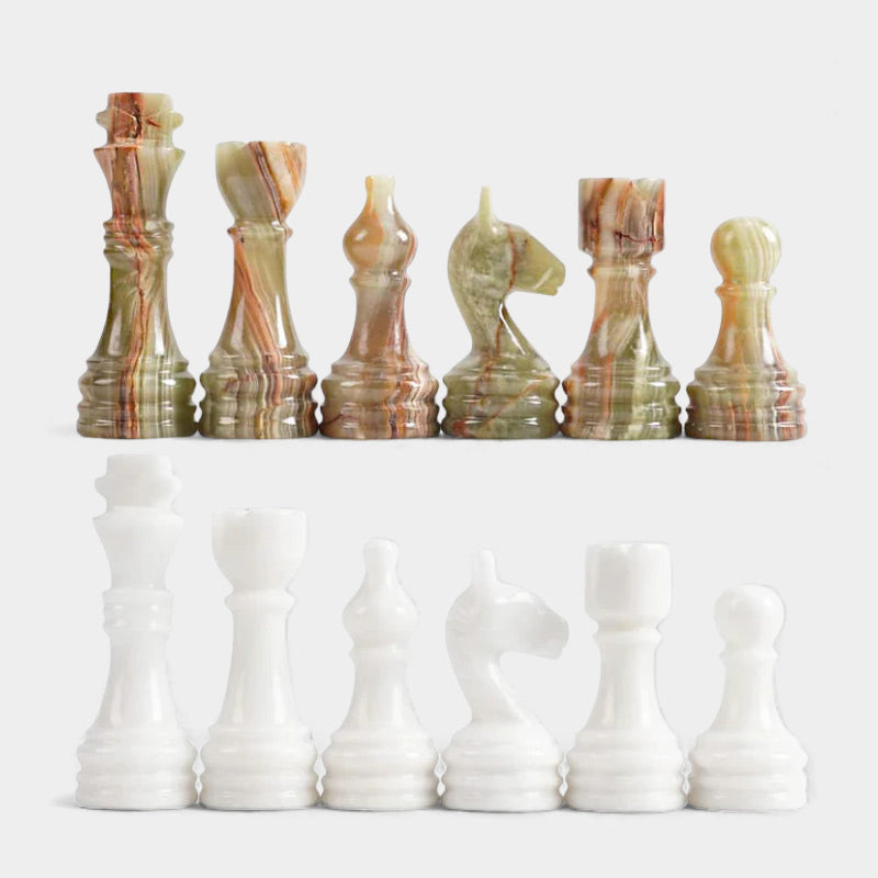 Chess Figures - White & Green