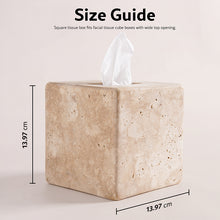 Load image into Gallery viewer, Marble Tissue Box Holder - Square
