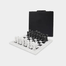 Load image into Gallery viewer, Marble 30cm Chess Set - White &amp; Black
