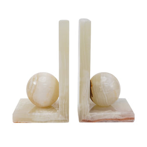 Marble L-Shaped Bookends