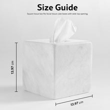 Load image into Gallery viewer, Marble Tissue Box Holder - Square
