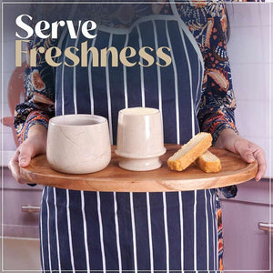 Marble Butter Keeper With Lid