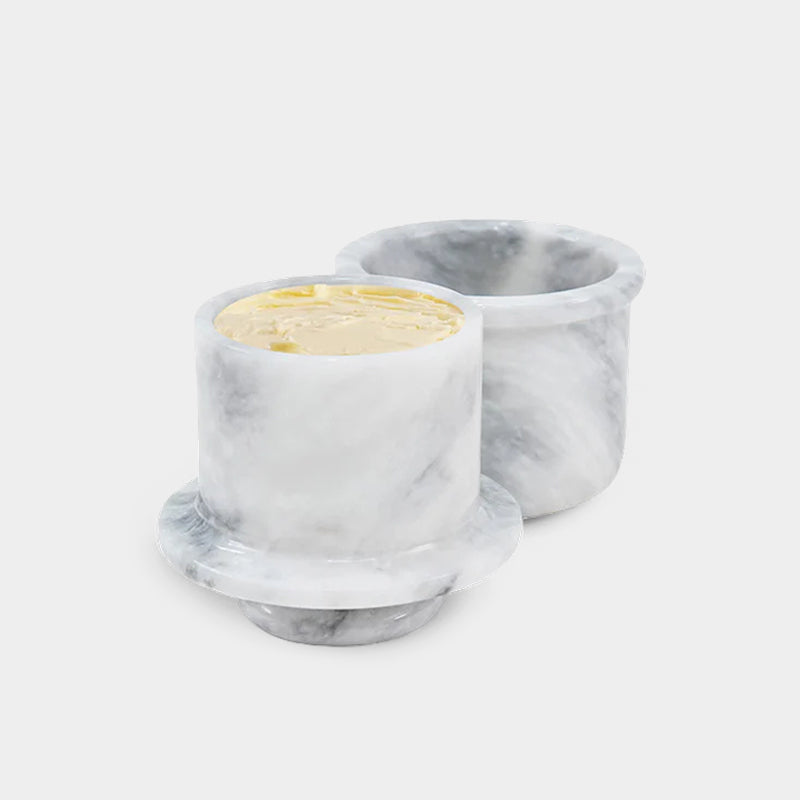 Marble Butter Crock