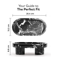 Load image into Gallery viewer, Marble Oval Tray with Stand
