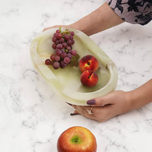 Load image into Gallery viewer, Marble Oval Tray with Stand
