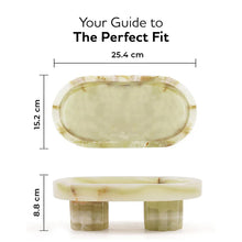 Load image into Gallery viewer, Marble Oval Tray with Stand
