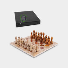 Load image into Gallery viewer, Marble 30cm Chess Set - Coral &amp; Red

