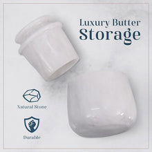 Load image into Gallery viewer, Marble Butter Keeper With Lid
