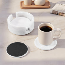 Load image into Gallery viewer, Round Coaster Set With Holder - Set of 4
