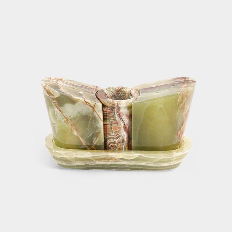 Salt and Pepper With Tray
