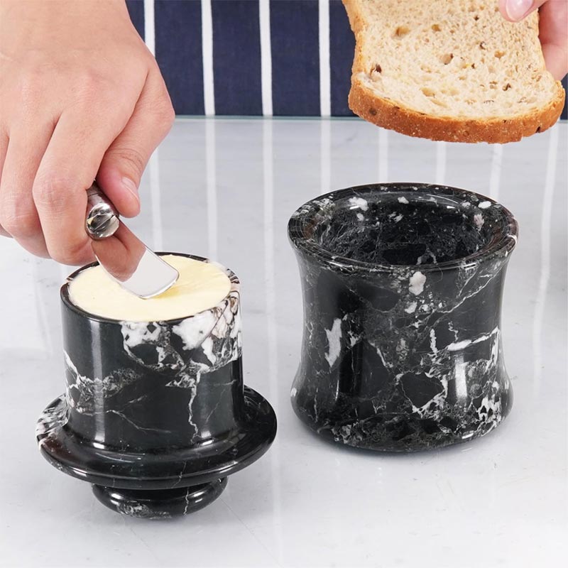 Marble Butter Keeper Bell
