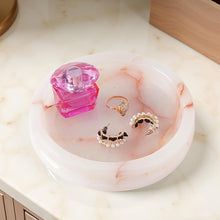 Load image into Gallery viewer, Marble Round Jewelry Tray
