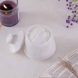 Marble Big Tumbler Salt Cellar