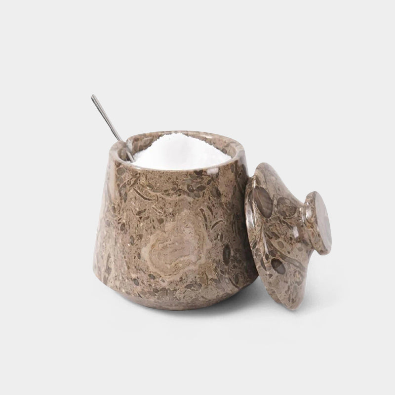 Marble Big Tumbler Salt Cellar